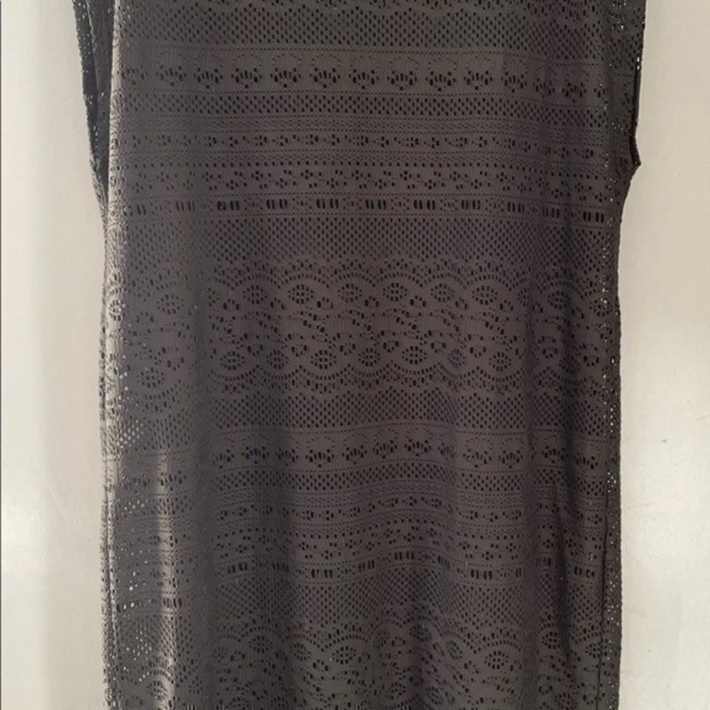Brown Fishnet style Swimsuit coverup size small - Picture 6 of 7